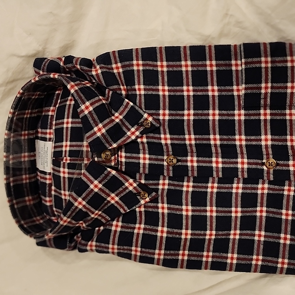NWT Brooks Brothers 1818 Regent Fit button down flannel shirt